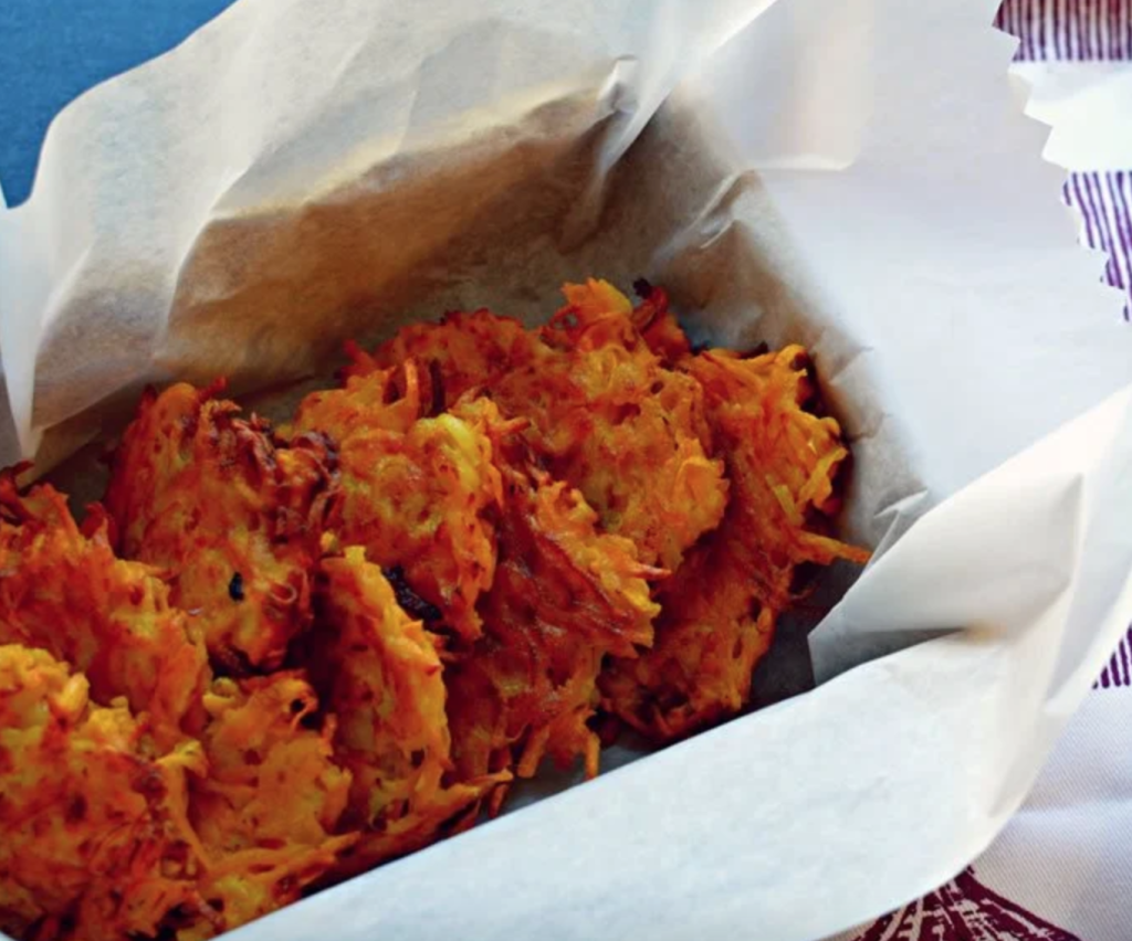 Butternut Squash and Sweet Potato Latkes
